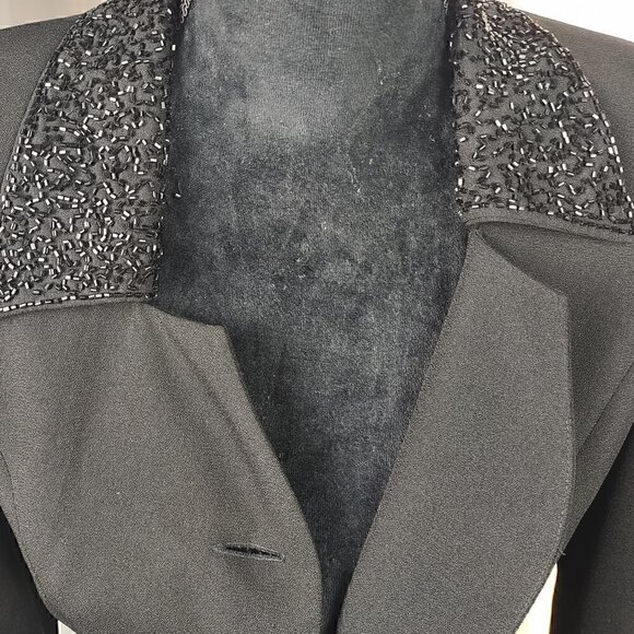 Jessica Howard Black 2 Pc Jacket and Pants, Petite Size 4 - Picture 2 of 16